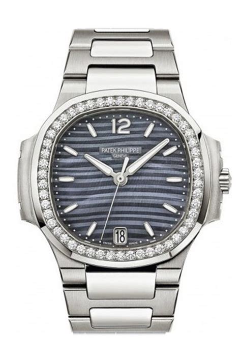 Patek Philippe Nautilus Blue Tinted Mother Of Pearl Dial 